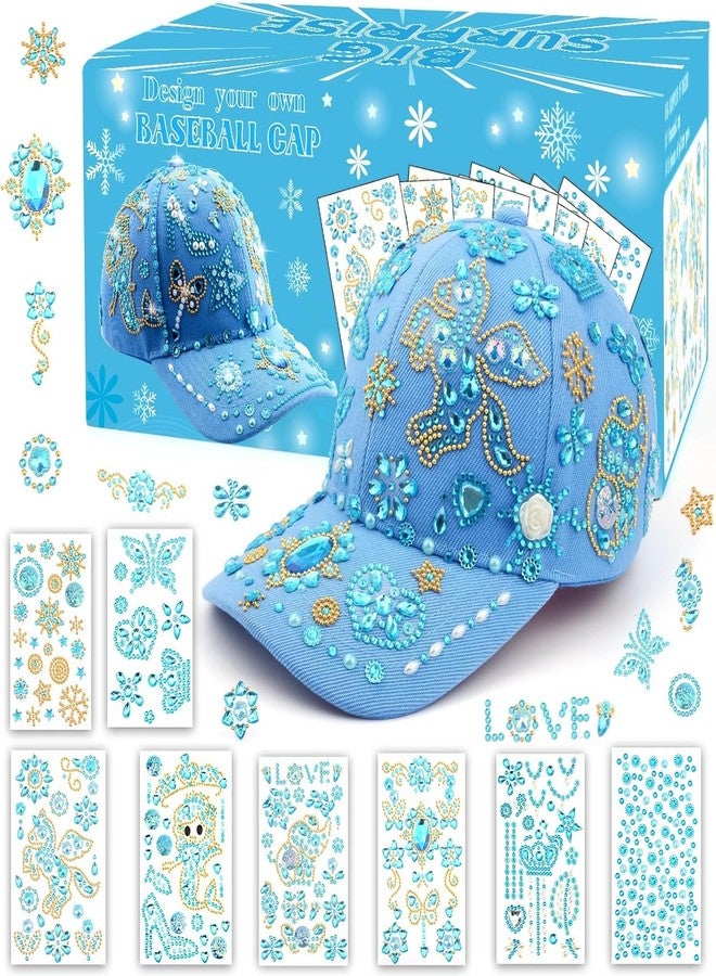 Coosilion Valentines Day Gifts for Girls 4 5 6 7 8 9 10 12 Years Old-Decorate Your Own Baseball Cap with Cute Stickers, Arts & Crafts for Kids 4-12+, DIY Birthday Easter Gifts & Back to School Supplies - Image 1